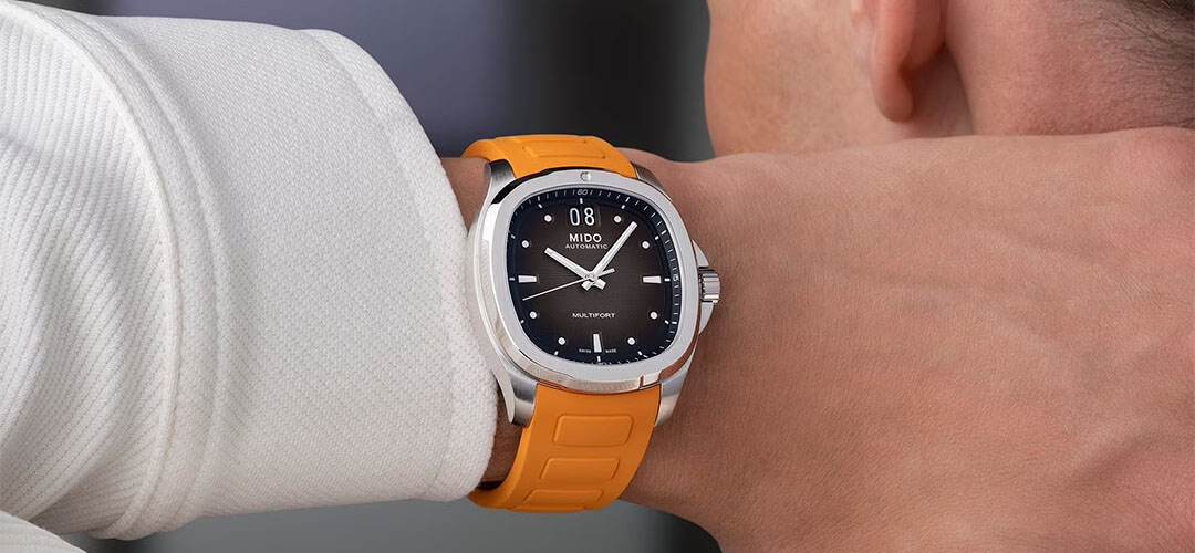 Mido orange watch hotsell